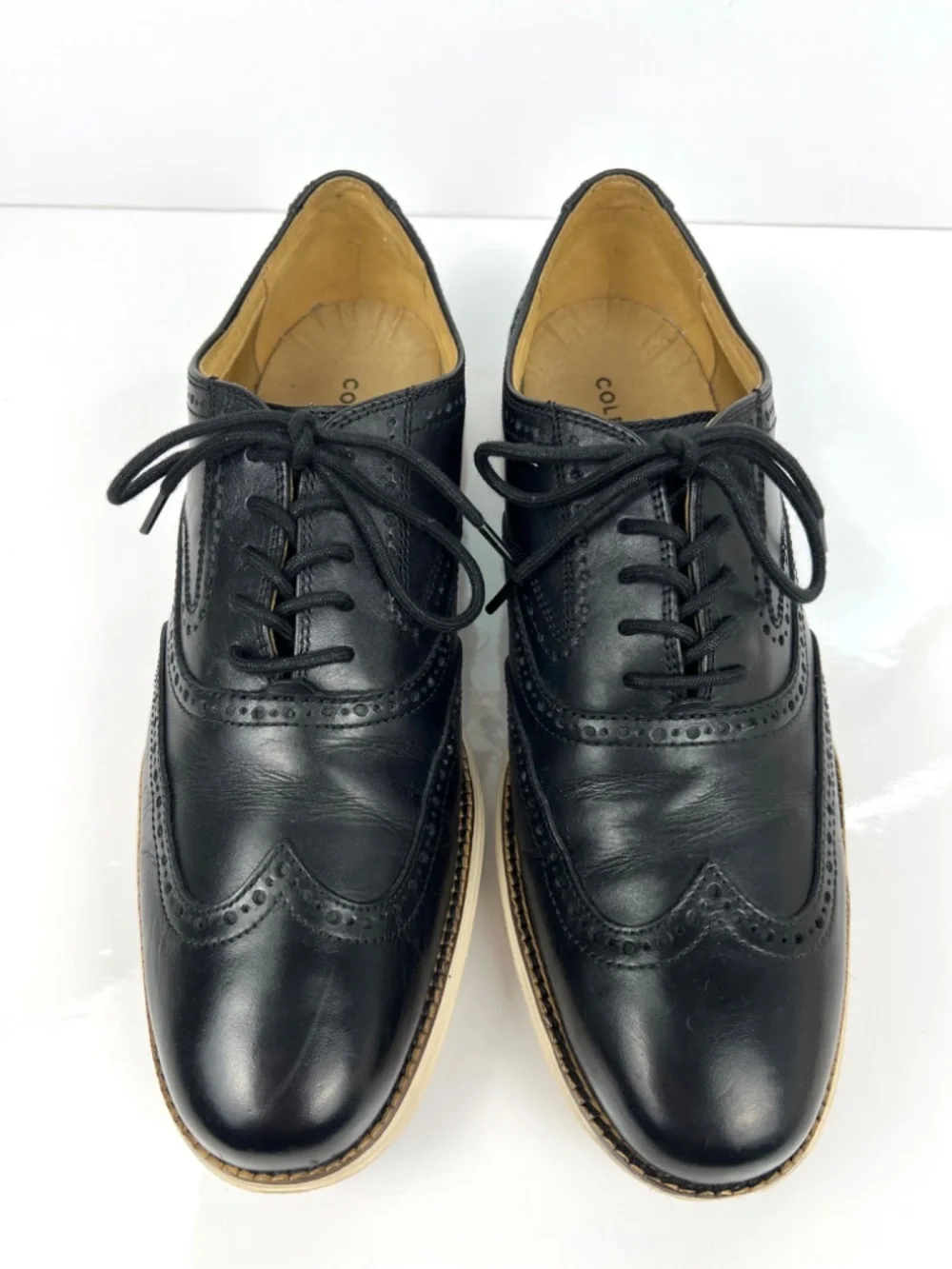 Cole Haan Zero Grand Wingtip Oxford Shoes Men’s 10.5 Black Leather Brogue Comfy